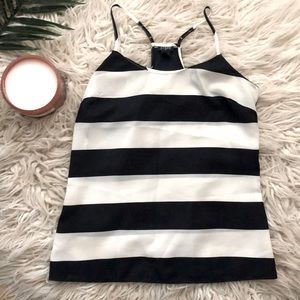 J Crew Navy White Stripe Cami